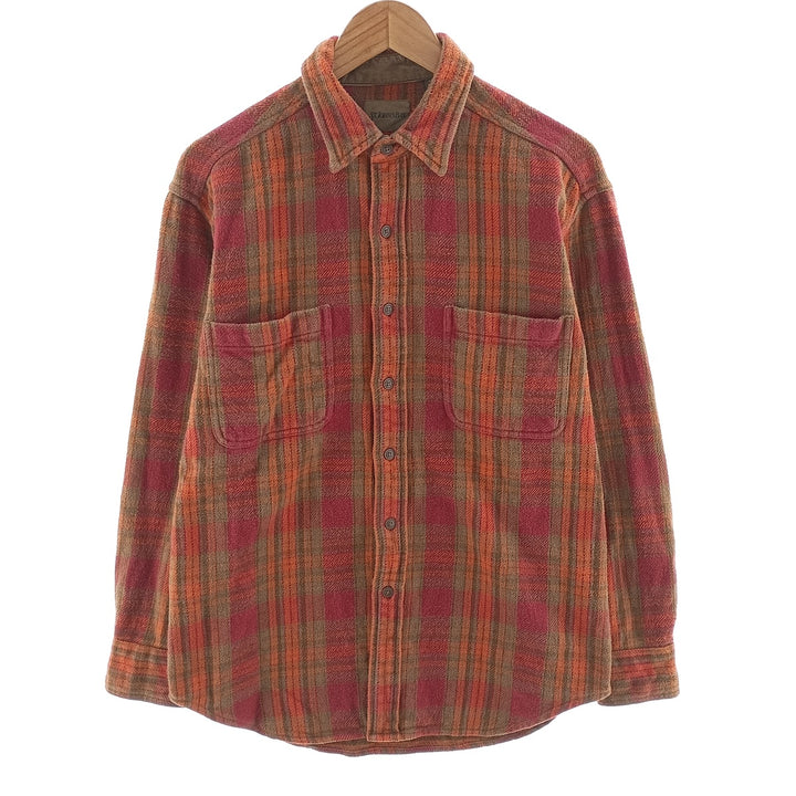 90s~00'S St. John's Bay Long Sleeve Heavy Flannel Check Shirt Men's Medium Vintage /eaa404463