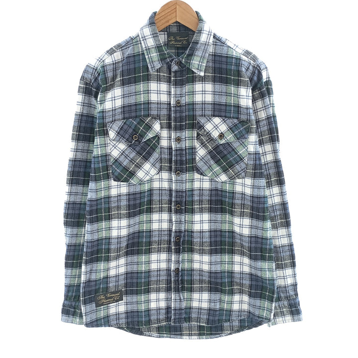 THE VERMONT FLANNEL CO. Long sleeve flannel check shirt made in USA, men's XS size /eaa404468