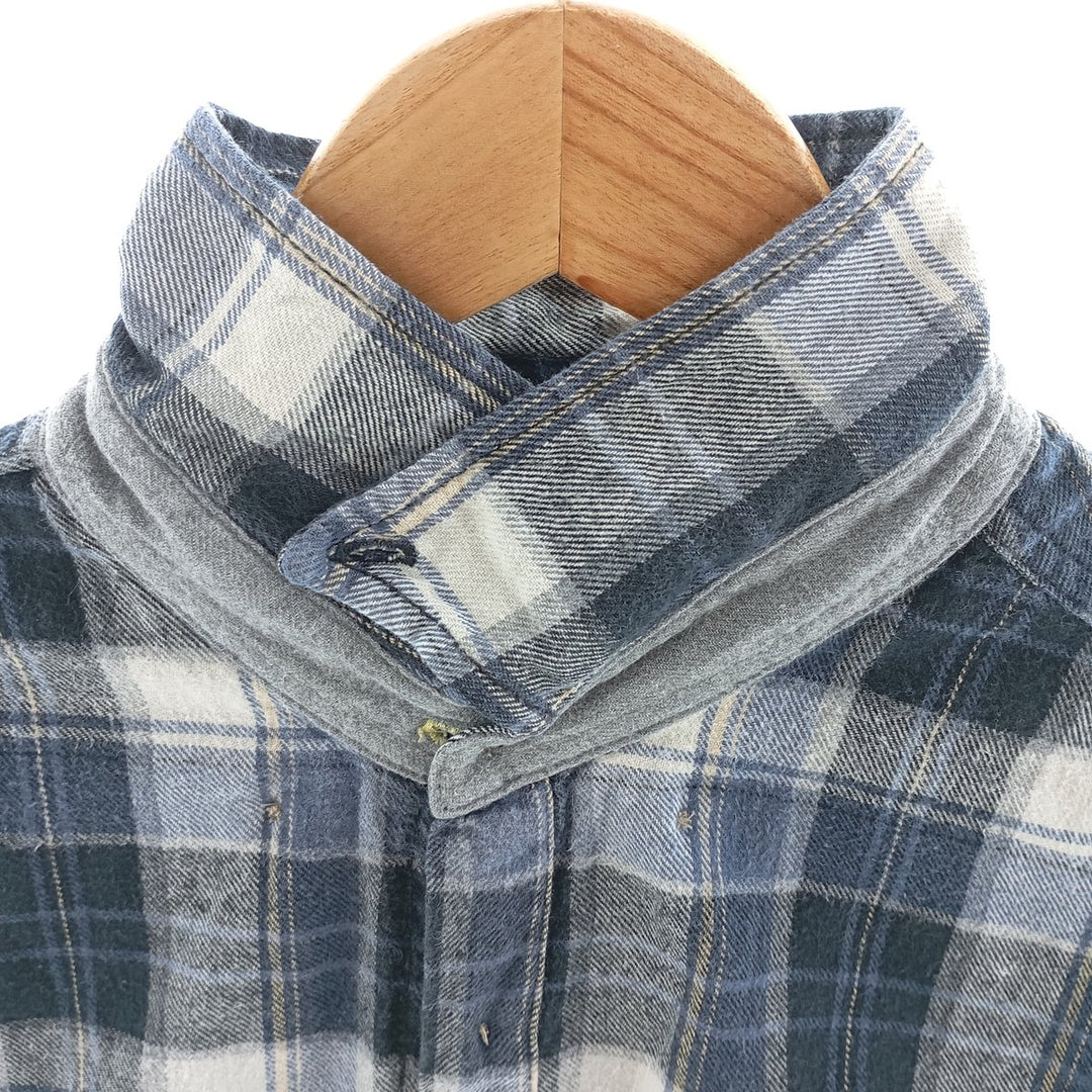 Eddie Bauer Long Sleeve Button Down Flannel Check Shirt Men's Size L / eaa404471