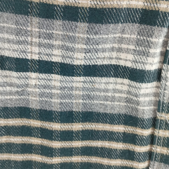 90s~00'S St. John's Bay Long Sleeve Heavy Flannel Check Shirt Men's Size L Vintage /eaa404472