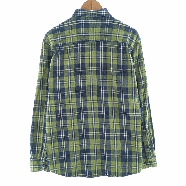 LLBean Long Sleeve Flannel Check Shirt Men's Size L /eaa404473