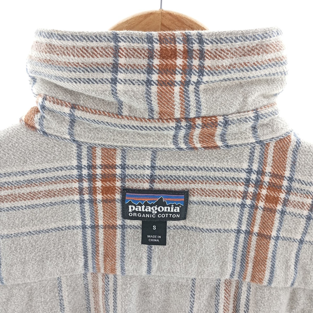 Patagonia ORGANIC COTTON Organic Cotton Long Sleeve Flannel Check Shirt Men's S Size / eaa404474