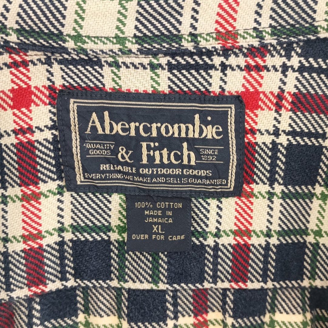 Abercrombie & Fitch Long Sleeve Flannel Check Shirt Men's XL /eaa404479