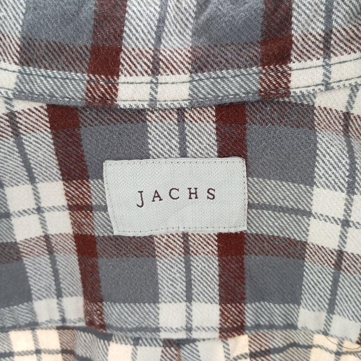 JACHS Long Sleeve Flannel Check Shirt Men's M Size /eaa404484