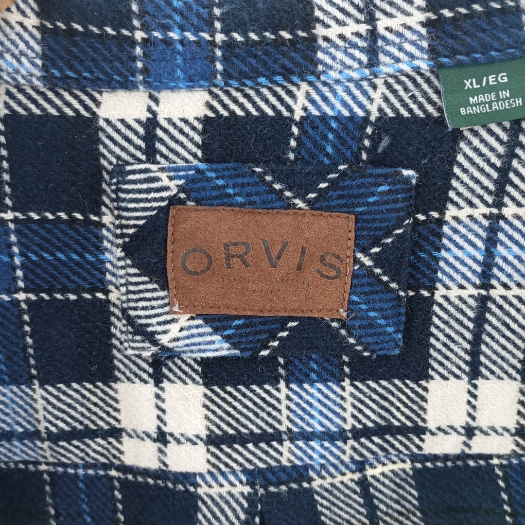 ORVIS Long Sleeve Flannel Check Shirt Men's XL /eaa404489