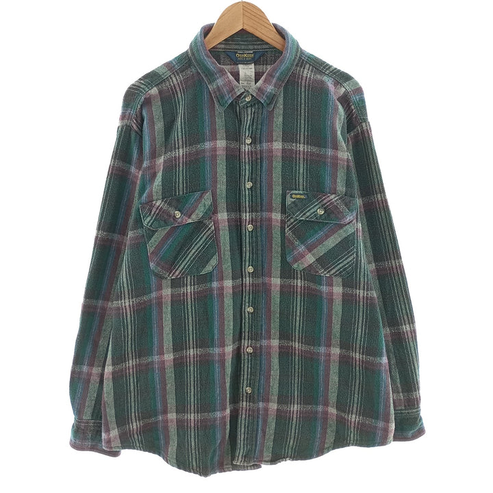 90'S Osh Kosh Long Sleeve Flannel Check Shirt Men's XXL / eaa404499