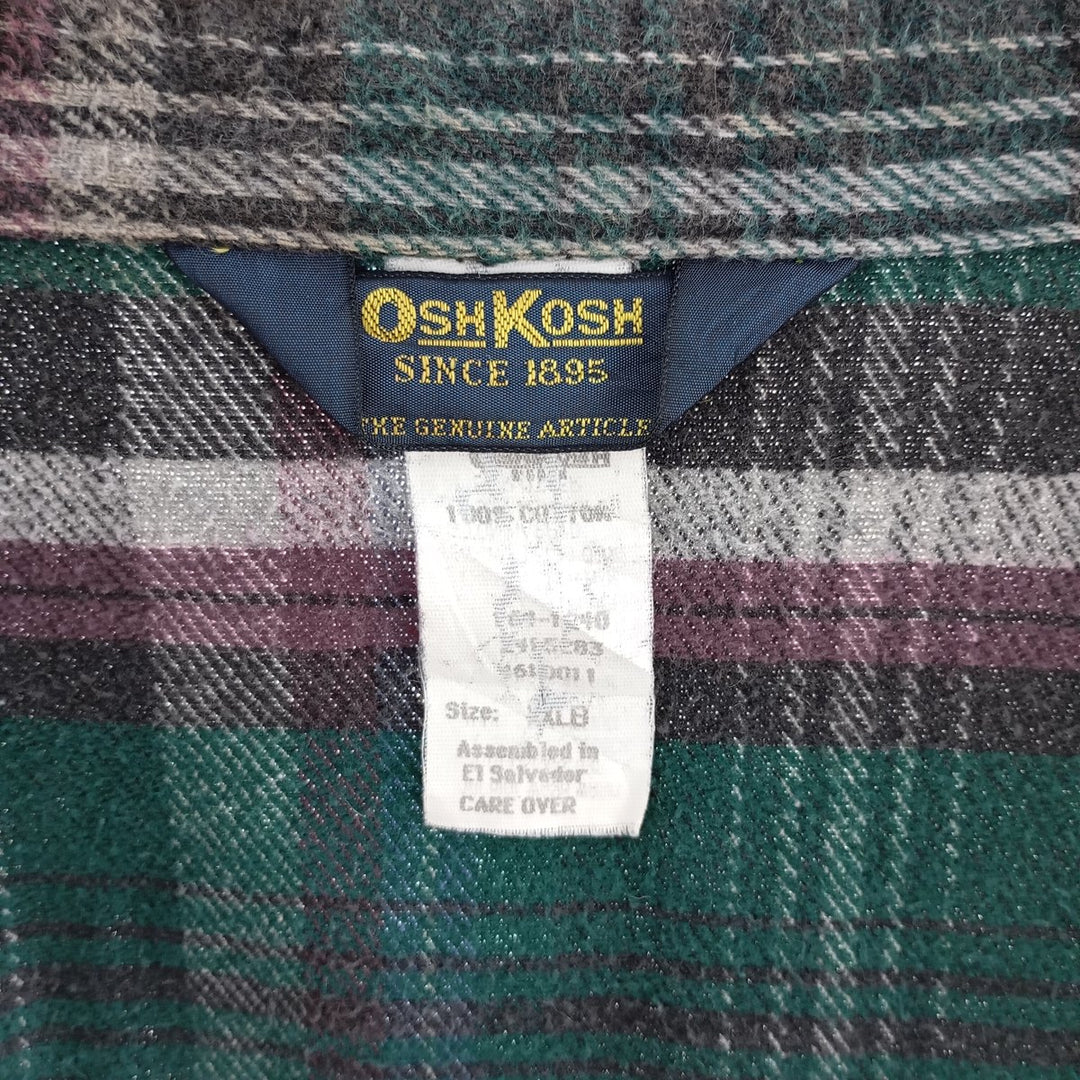 90'S Osh Kosh Long Sleeve Flannel Check Shirt Men's XXL / eaa404499