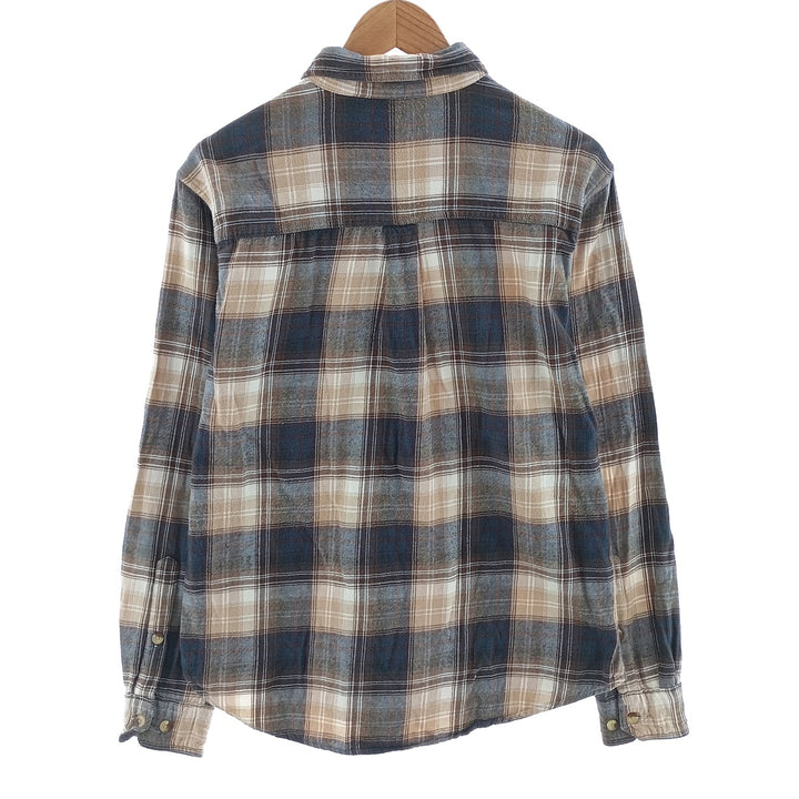 00'S WOOLRICH Ombre Check Long Sleeve Button Down Light Flannel Check Shirt Men's M Size / eaa404504