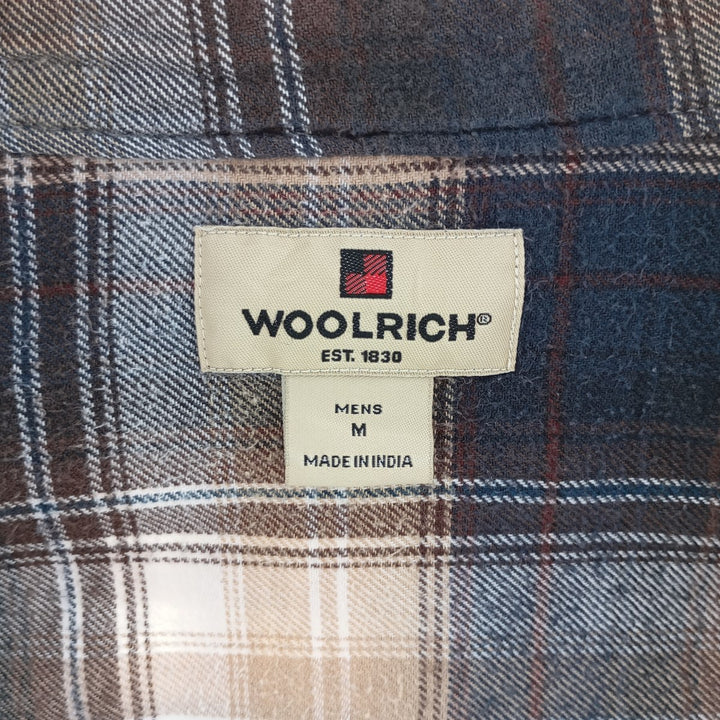 00'S WOOLRICH Ombre Check Long Sleeve Button Down Light Flannel Check Shirt Men's M Size / eaa404504