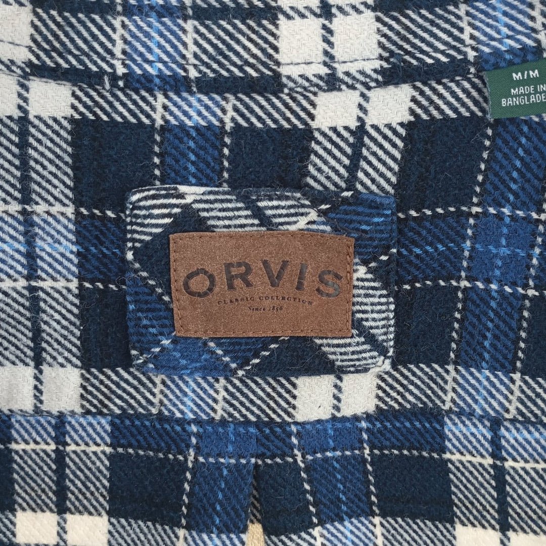 ORVIS Long Sleeve Flannel Check Shirt Men's M Size / eaa404507