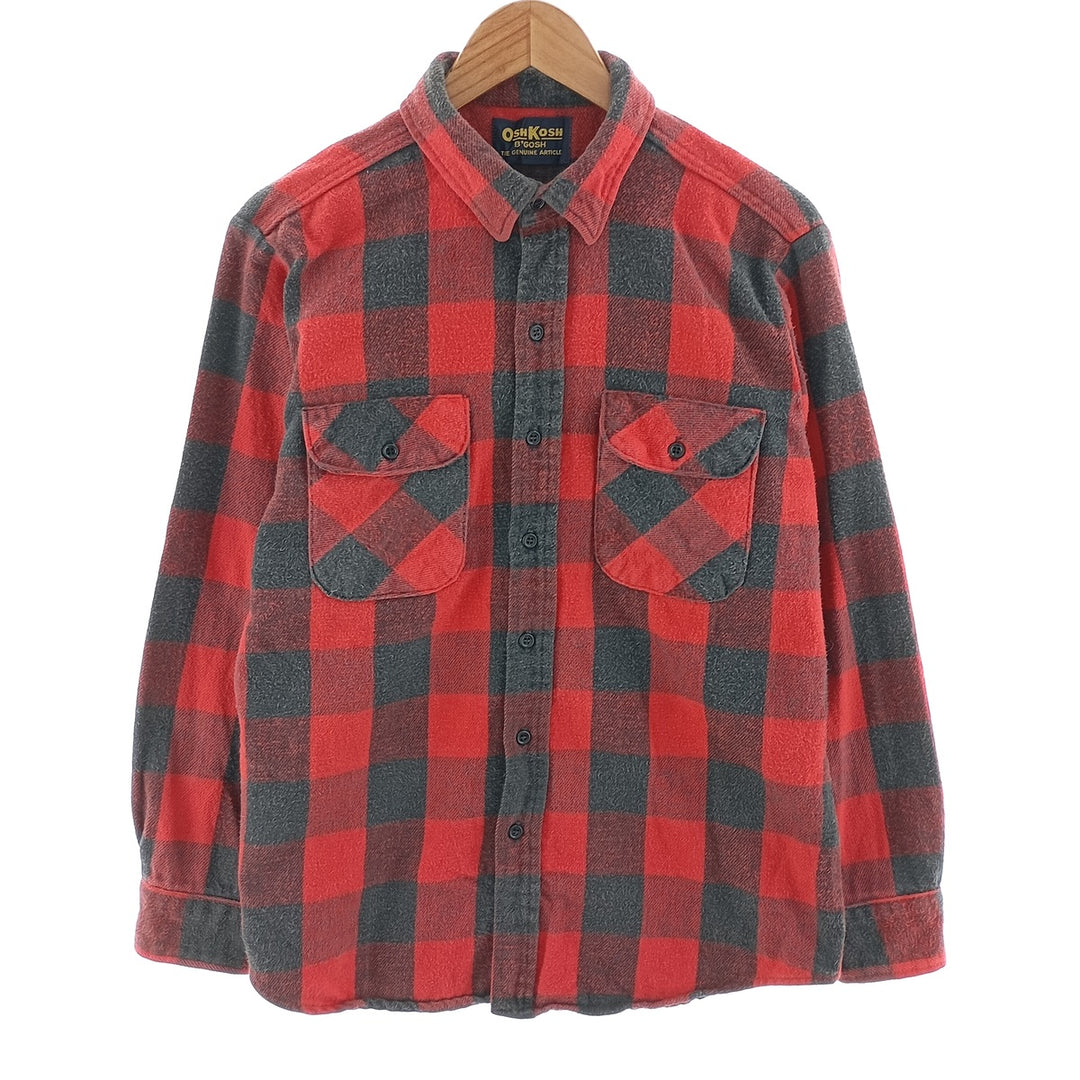 Osh Kosh Long Sleeve Flannel Check Shirt Men's L Size / eaa404510