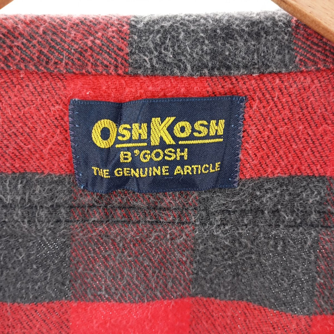 Osh Kosh Long Sleeve Flannel Check Shirt Men's L Size / eaa404510