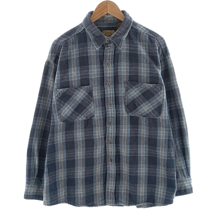 90s~00'S St. John's Bay Long Sleeve Flannel Check Shirt Men's XL Vintage /eaa404515