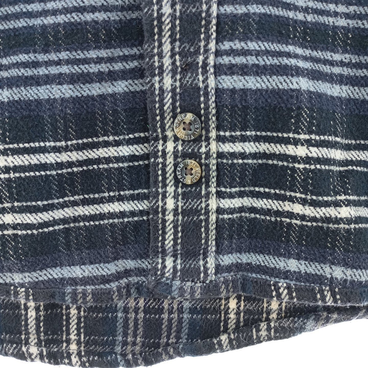 FIELD AND STREAM Long Sleeve Heavy Flannel Check Shirt Men's L /eaa404517