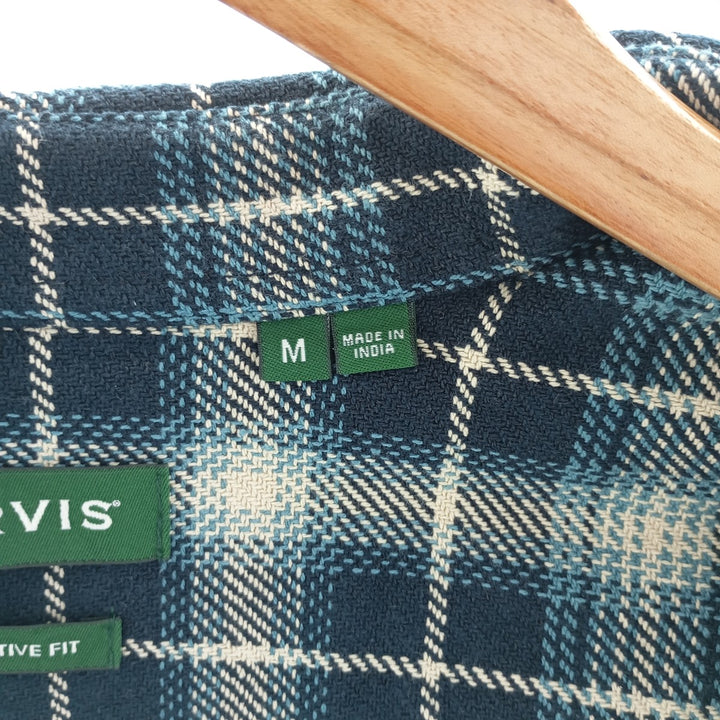 ORVIS Ombre Check Long Sleeve Heavy Flannel Check Shirt Men's M Size / eaa404523