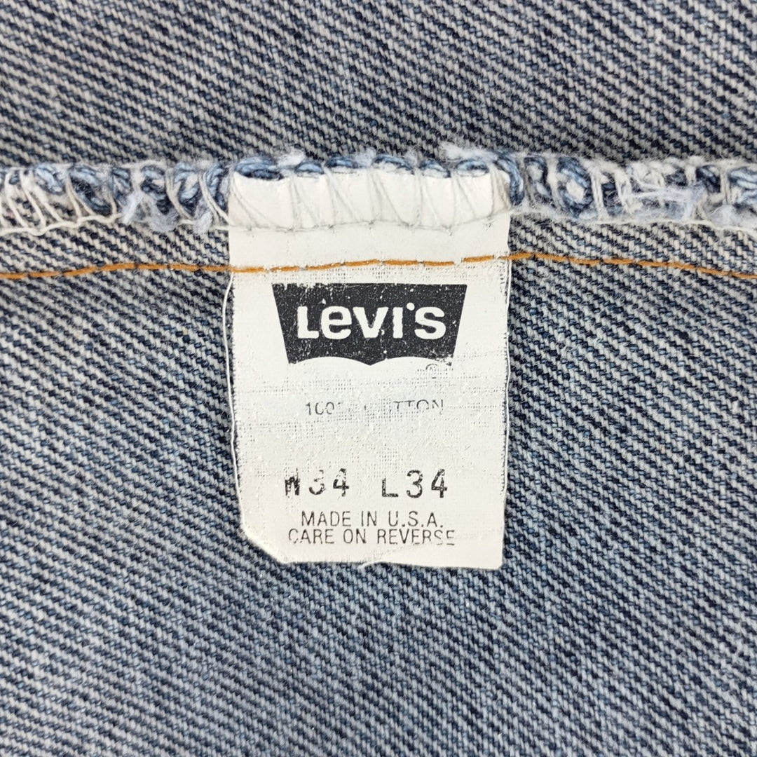 90'S Levi's 550 Tapered Denim Pants Made in USA Men's W33 Vintage / eaa404536