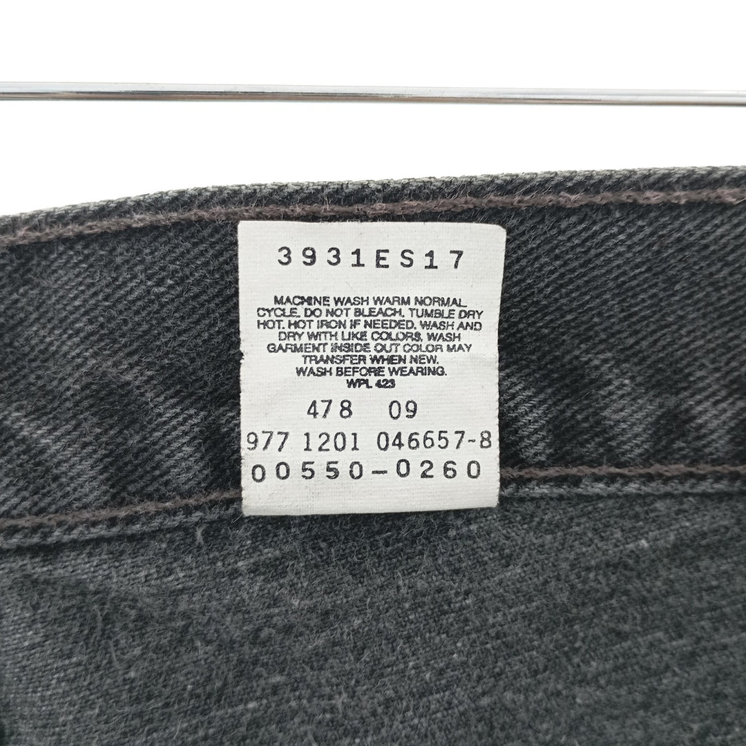 00'S Levi's 550 Relaxed Fit Black Denim Tapered Denim Pants Men's W32 equivalent / eaa404548