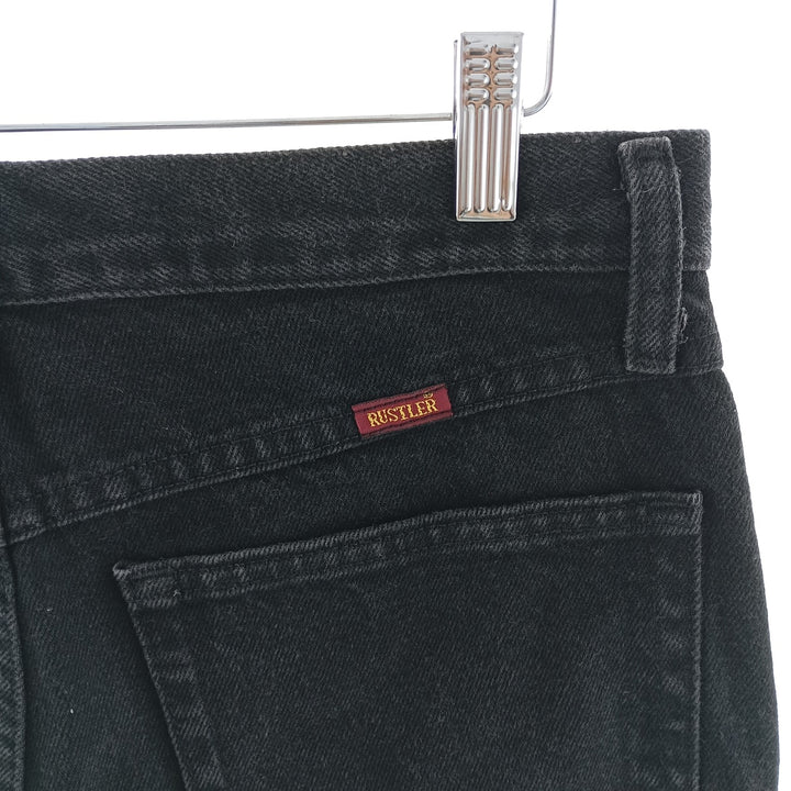 RUSTLER Black Denim Straight Denim Pants Men's W32 equivalent /eaa404552