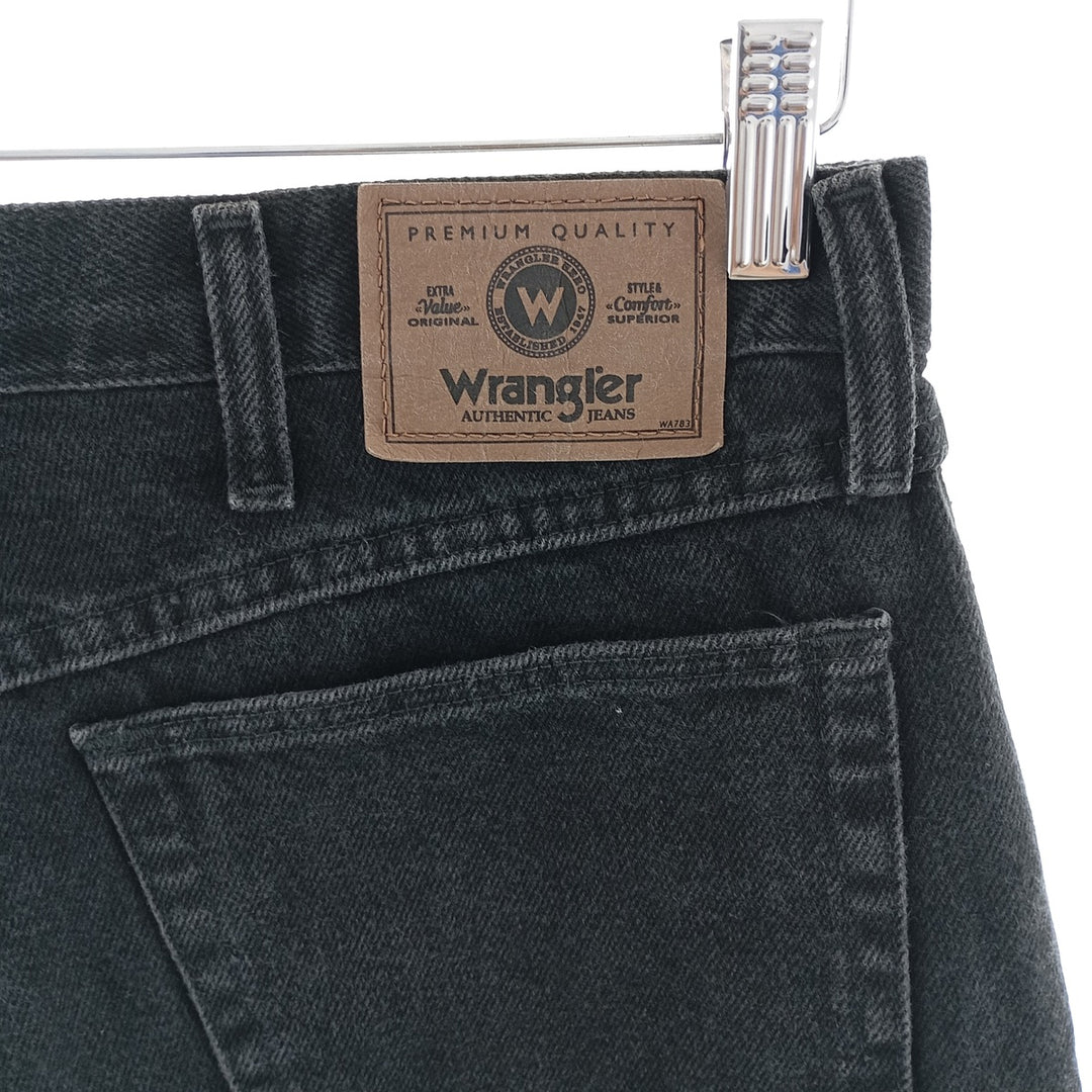 Wrangler Black Denim Straight Denim Pants Men's W34 equivalent / eaa404573