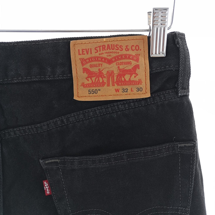 Levi's 550 Black Denim Tapered Denim Pants Men's W32 equivalent / eaa404579