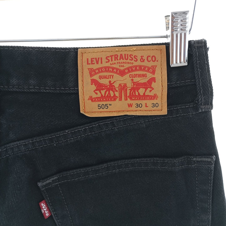 Levi's 505 Black Denim Tapered Denim Pants Men's W31 equivalent / eaa404580