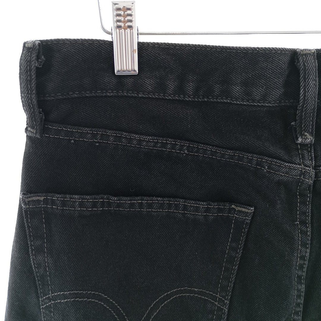 Levi's 505 STRAIGHT FIT Black Denim Tapered Denim Pants Men's W32 equivalent / eaa404583