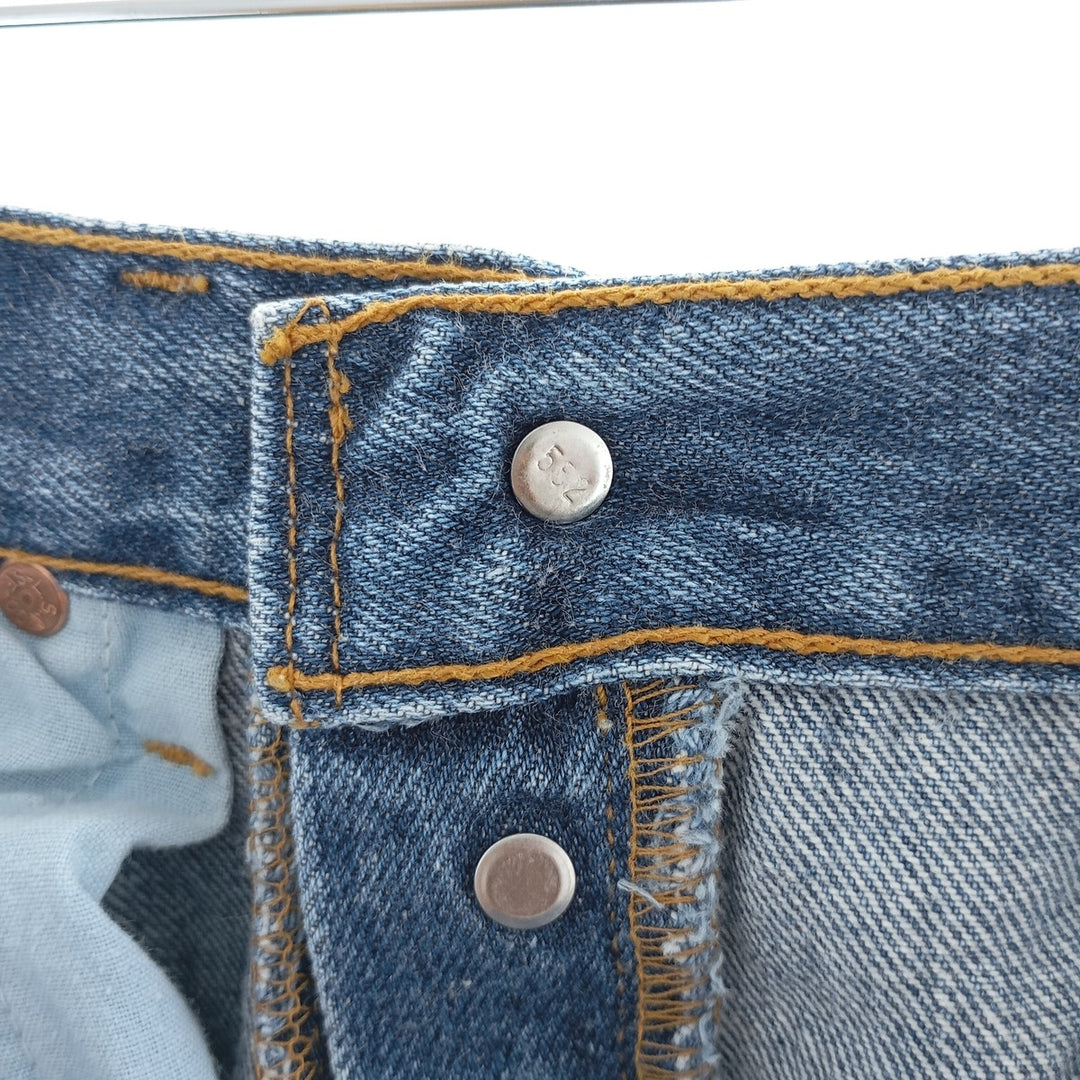 90'S Levi's 6501-0114 Straight denim pants made in the USA, women's size L (w27), vintage cotton blue type Vintage Second Hand