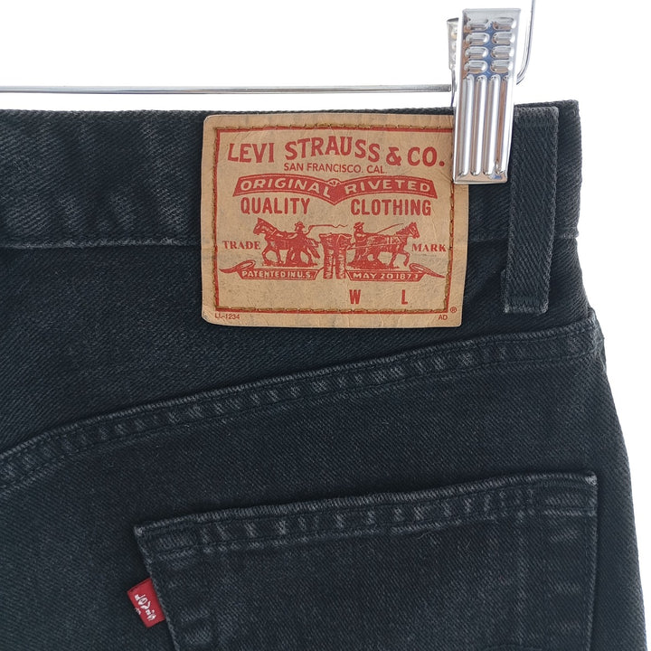 00'S Levi's 550 RELAXED FIT COUPE RELAX black denim tapered denim pants men's w30 equivalent / eaa404593