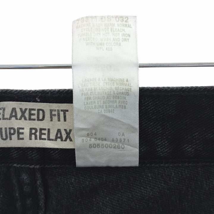 00'S Levi's 550 RELAXED FIT COUPE RELAX black denim tapered denim pants men's w30 equivalent / eaa404593