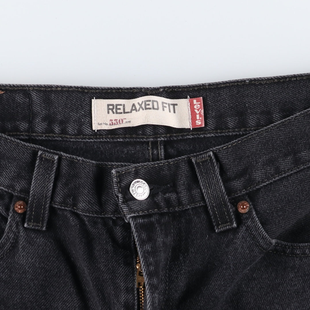 Levi's 550 Relaxed Fit Black Denim Tapered Denim Pants Men's W32 equivalent / eaa404599