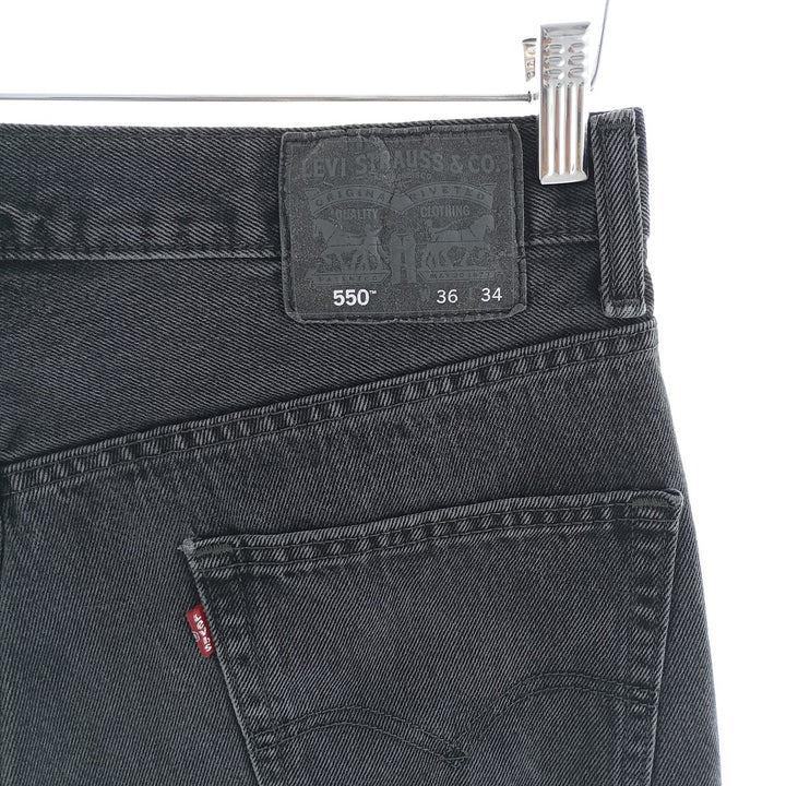 Levi's 550 Black Denim Tapered Denim Pants Men's W35 equivalent / eaa404606