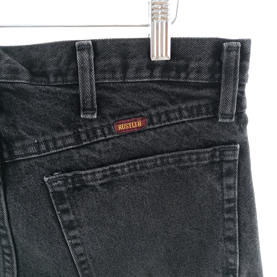 RUSTLER Black Denim Straight Denim Pants Men's W34 equivalent /eaa404609