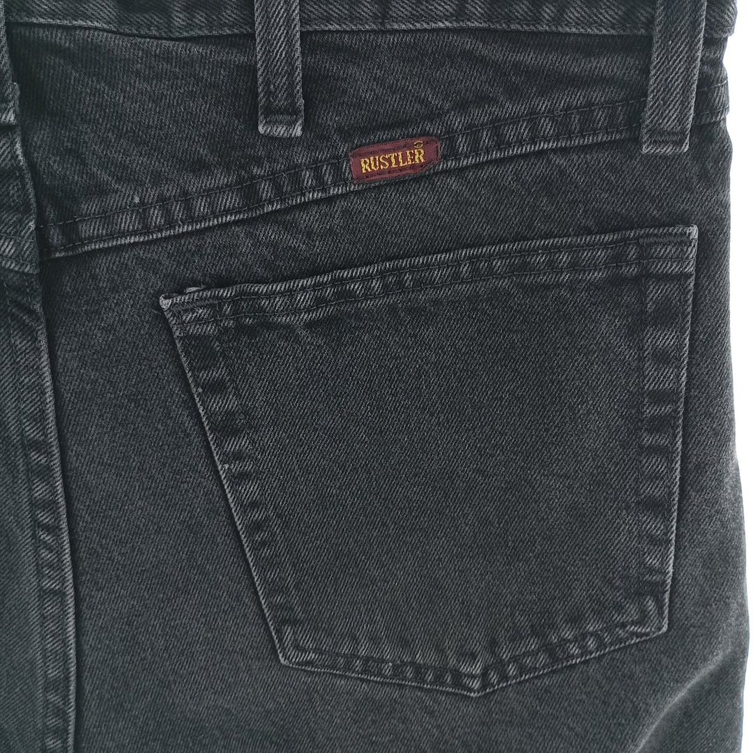 RUSTLER Black Denim Straight Denim Pants Men's W34 equivalent /eaa404609