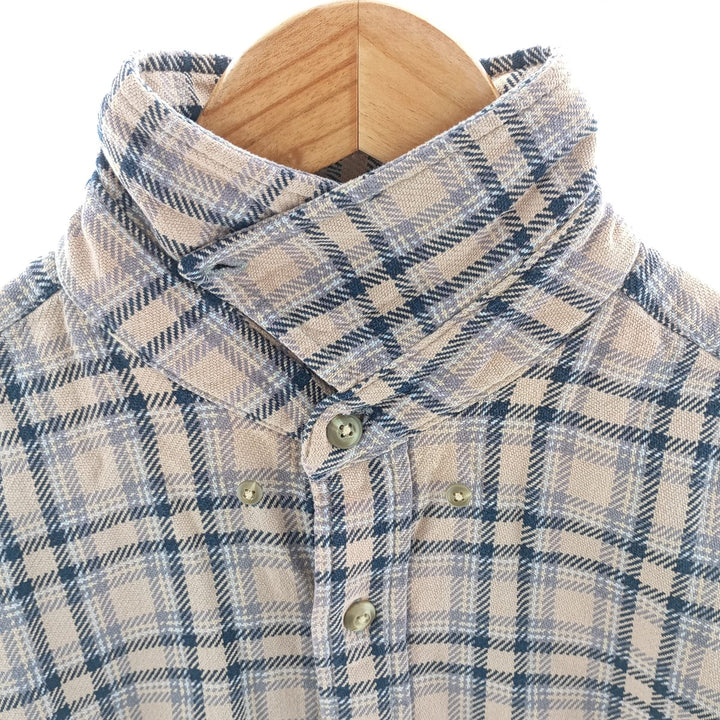 90s~00'S Eddie Bauer Long Sleeve Button Down Flannel Check Shirt Men's Medium Vintage /eaa404614