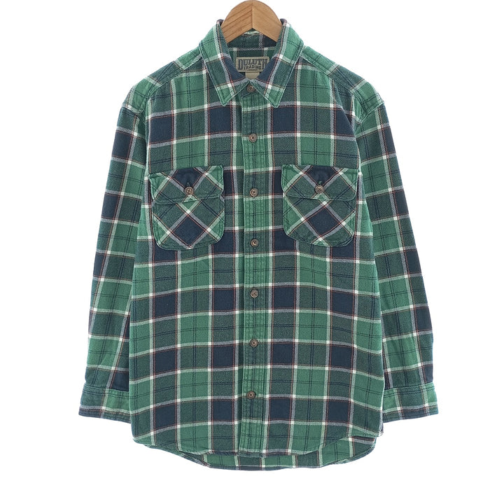 DULUTH TRADING Long Sleeve Flannel Check Shirt Men's Size S /eaa404620