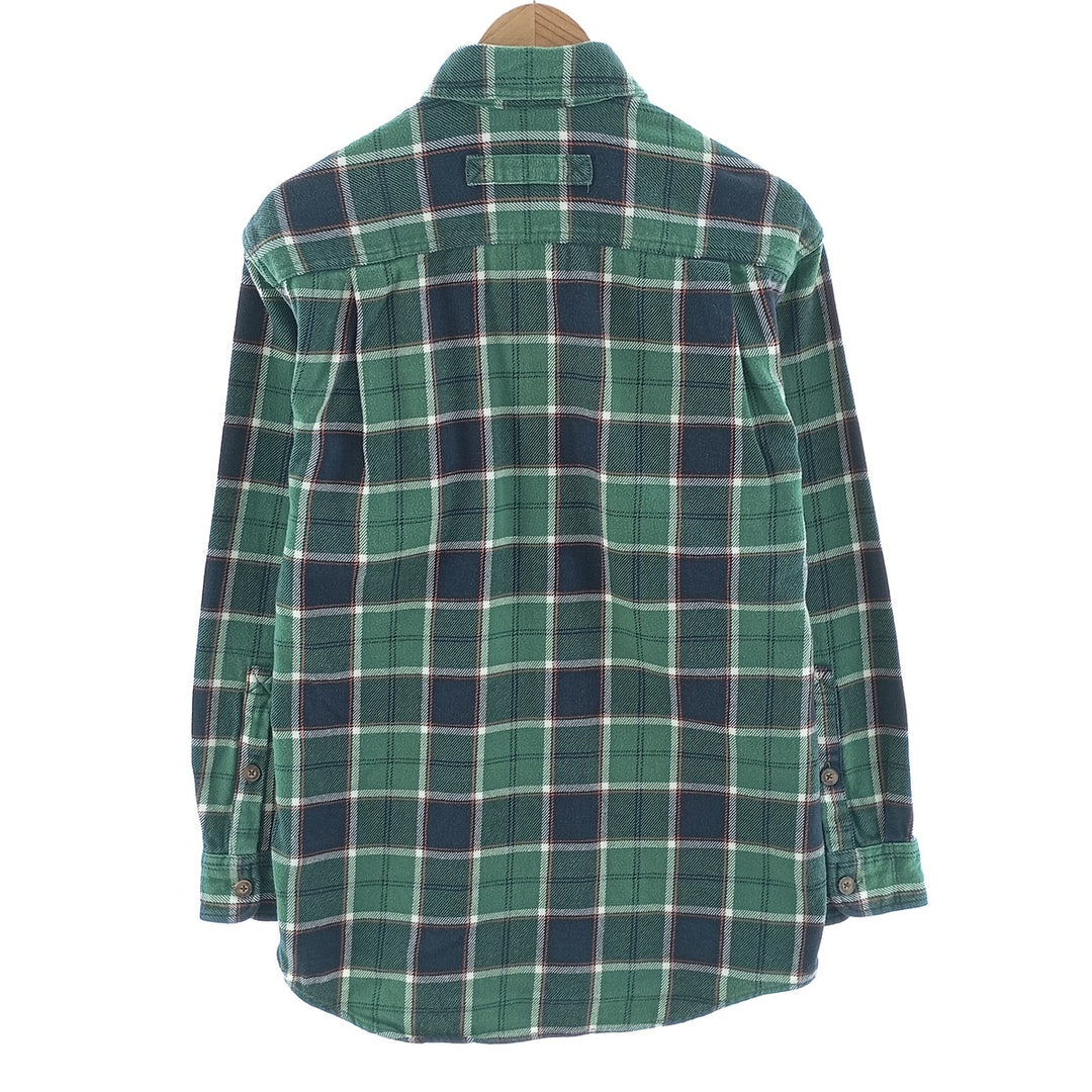 DULUTH TRADING Long Sleeve Flannel Check Shirt Men's Size S /eaa404620