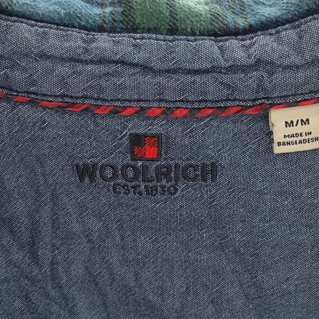 WOOLRICH Long Sleeve Light Flannel Check Shirt Men's Size M / eaa404636