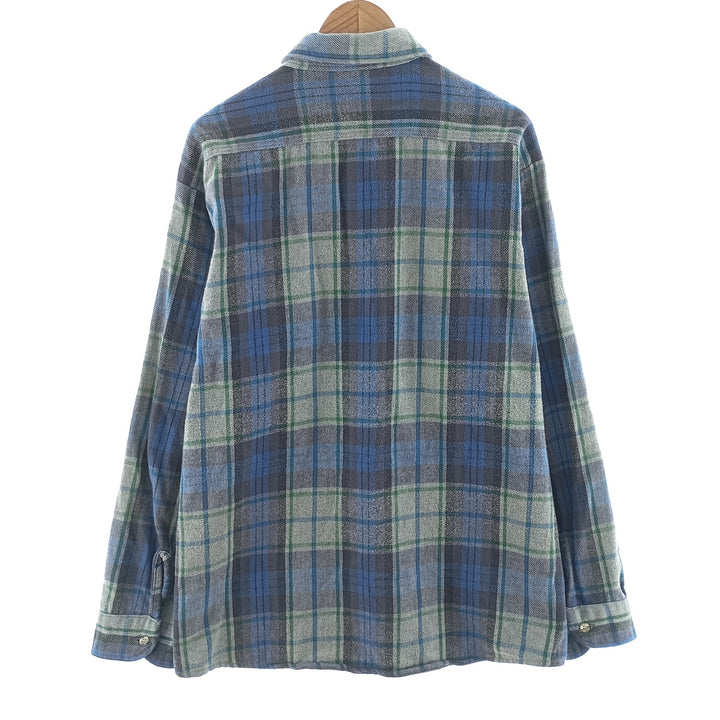 90'S Five Brother Long Sleeve Flannel Check Shirt Made in USA Men's XXL Vintage /eaa404652