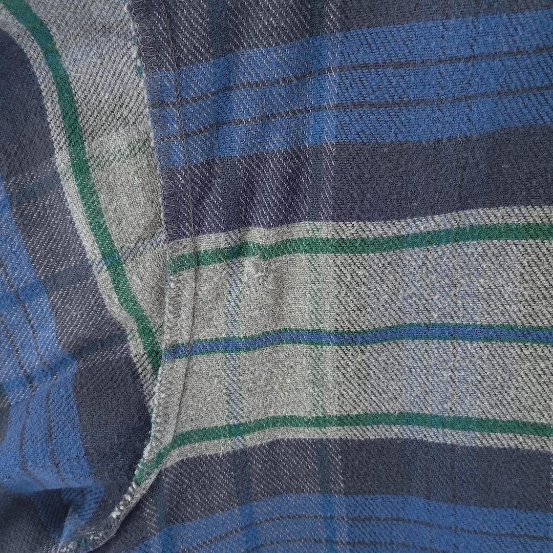 90'S Five Brother Long Sleeve Flannel Check Shirt Made in USA Men's XXL Vintage /eaa404652