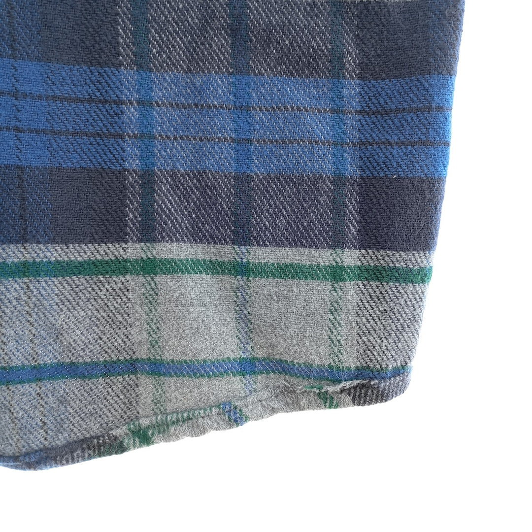 90'S Five Brother Long Sleeve Flannel Check Shirt Made in USA Men's XXL Vintage /eaa404652