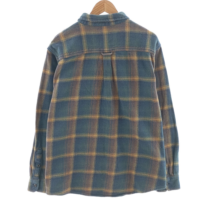 ORVIS Long Sleeve Heavy Flannel Check Shirt Men's XXL / eaa404686
