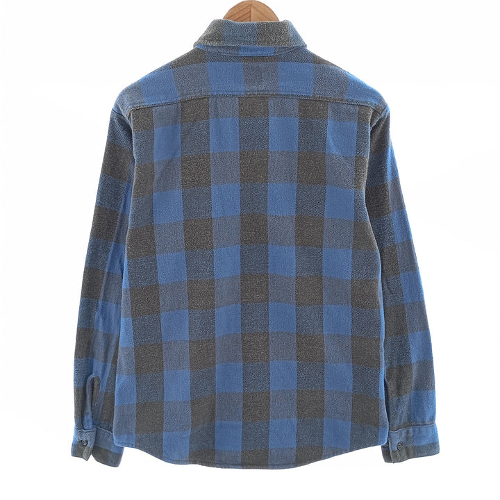 70s-80'S Five Brother Buffalo Check Long Sleeve Flannel Check Shirt Made in USA Men's M Size Vintage /eaa404687