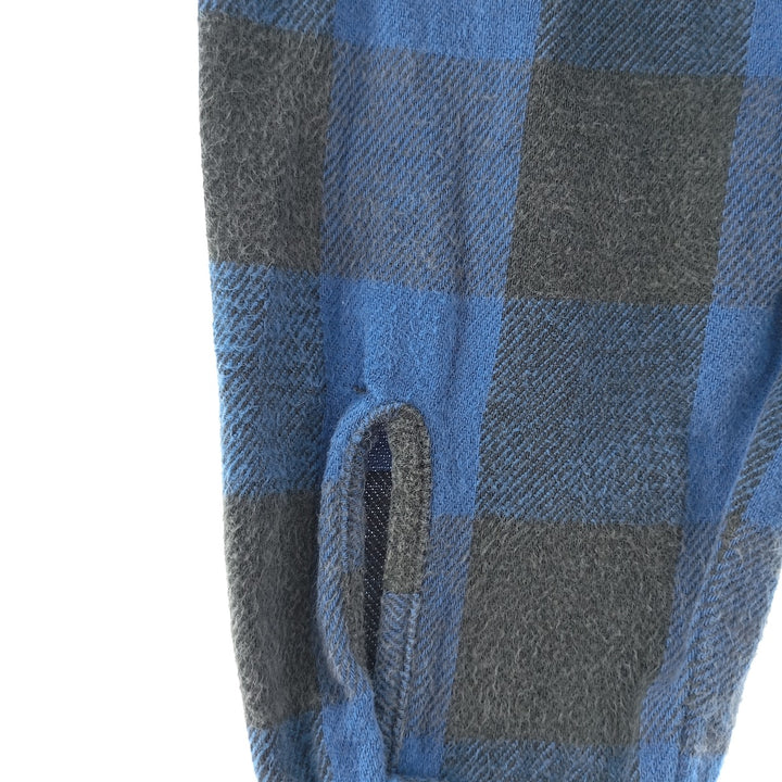 70s-80'S Five Brother Buffalo Check Long Sleeve Flannel Check Shirt Made in USA Men's M Size Vintage /eaa404687