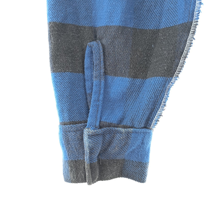 70s-80'S Five Brother Buffalo Check Long Sleeve Flannel Check Shirt Made in USA Men's M Size Vintage /eaa404687