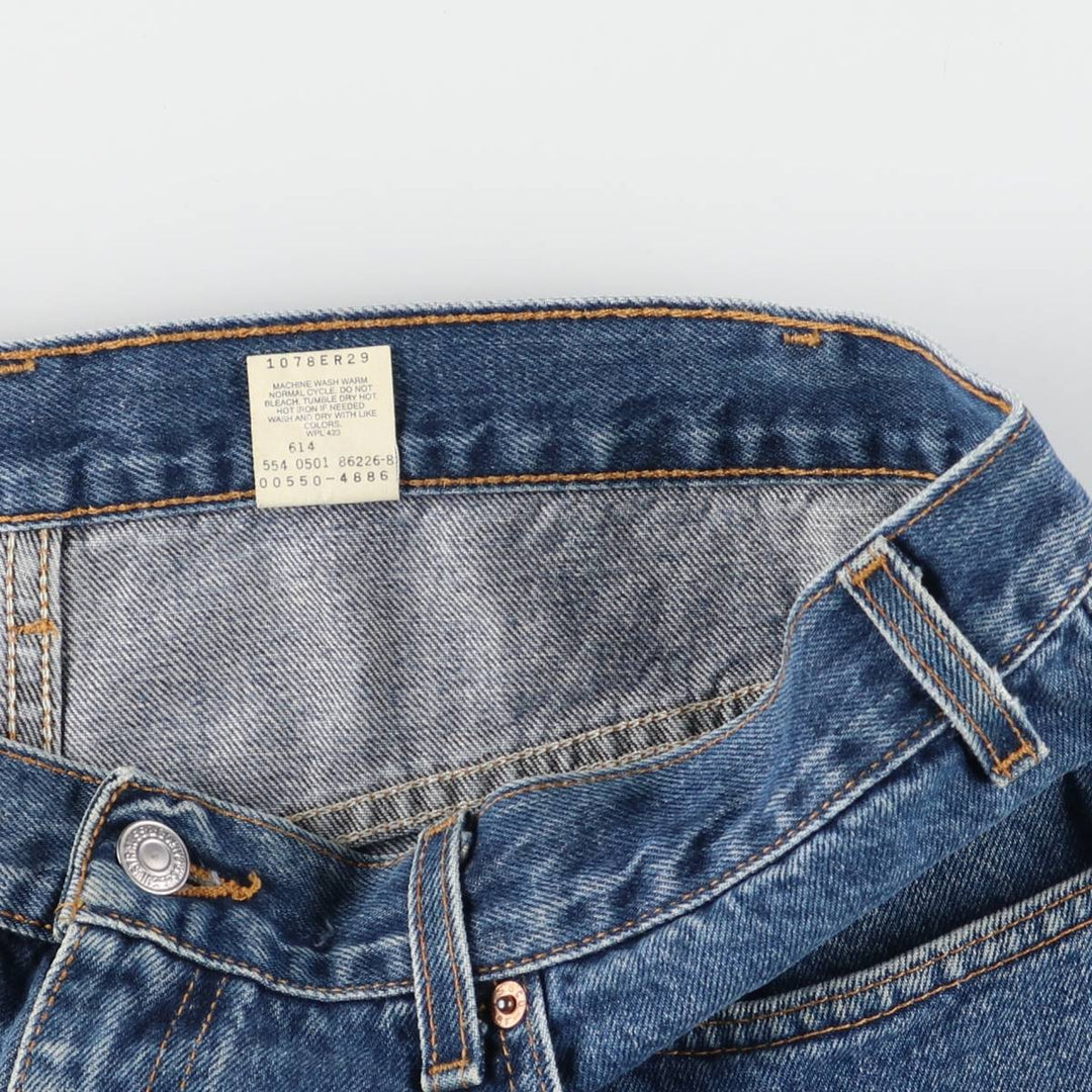 00'S Levi's 550 Relaxed Fit Tapered Denim Pants Made in USA Men's W36 cotton blue type Vintage Second Hand