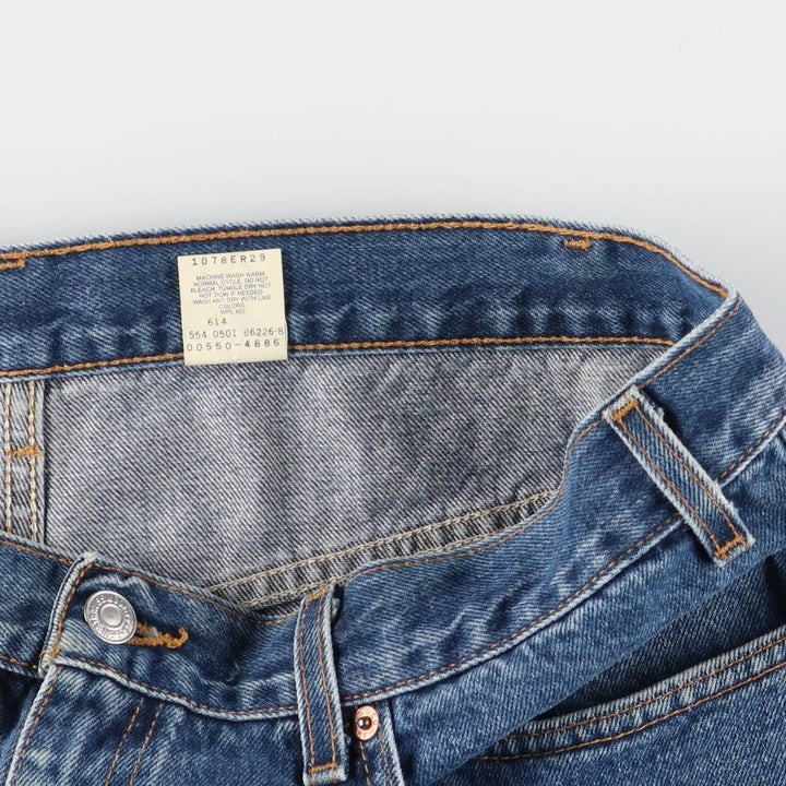 00'S Levi's 550 Relaxed Fit Tapered Denim Pants Made in USA Men's W36 cotton blue type Vintage Second Hand