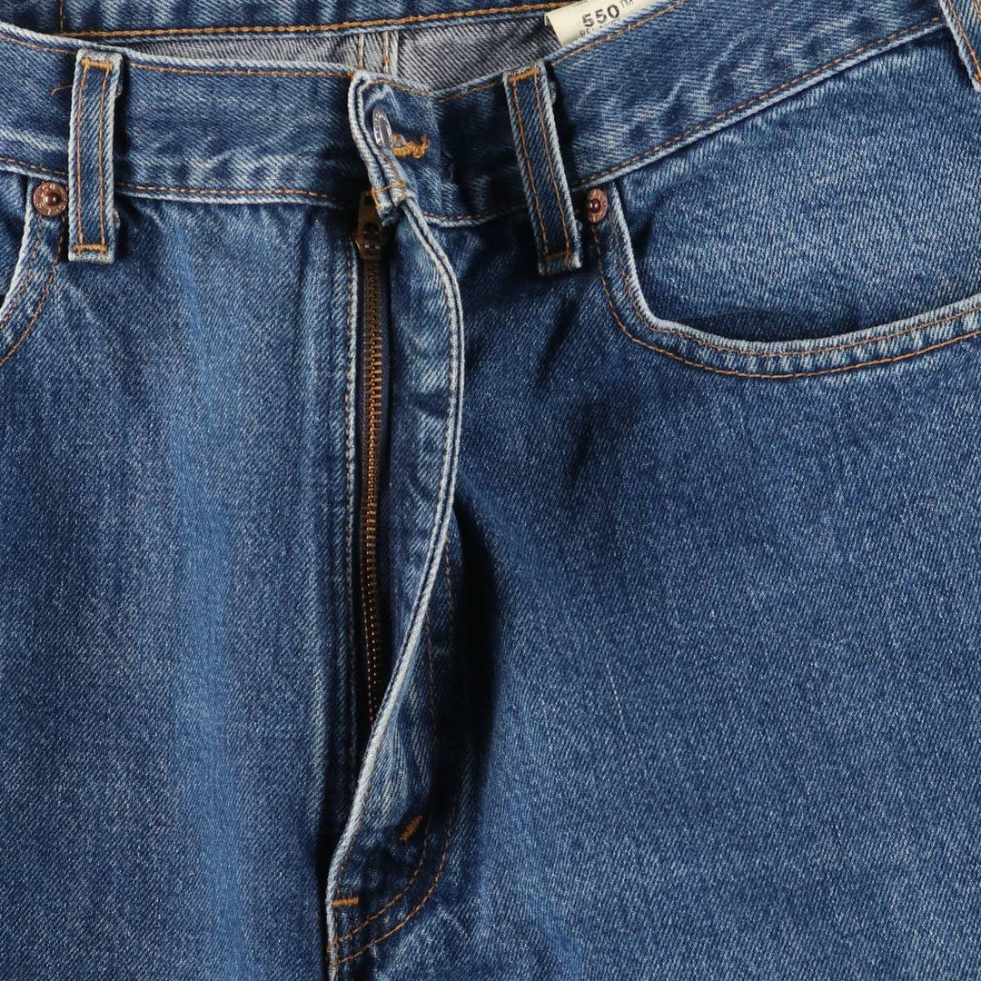 00'S Levi's 550 Relaxed Fit Tapered Denim Pants Made in USA Men's W36 cotton blue type Vintage Second Hand