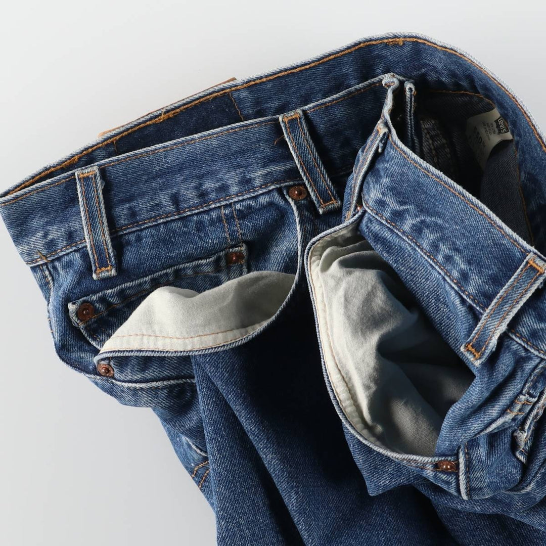 00'S Levi's 550 Relaxed Fit Tapered Denim Pants Made in USA Men's W36 cotton blue type Vintage Second Hand