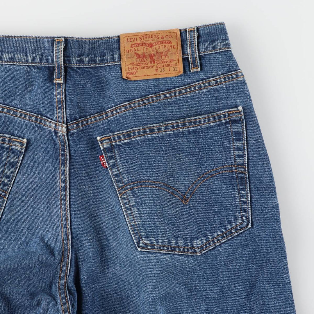 00'S Levi's 550 Relaxed Fit Tapered Denim Pants Made in USA Men's W36 cotton blue type Vintage Second Hand
