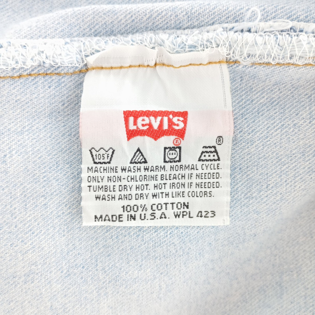 90'S Levi's 501-0134 Straight Denim Pants Made in USA Men's W30 Vintage cotton blue type Vintage Second Hand